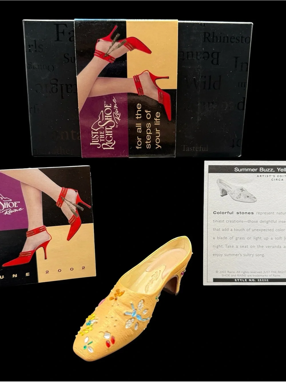 Summer Buzz Yellow Just The Right Shoe Raine Willitts 25232 2002 Figure Complete